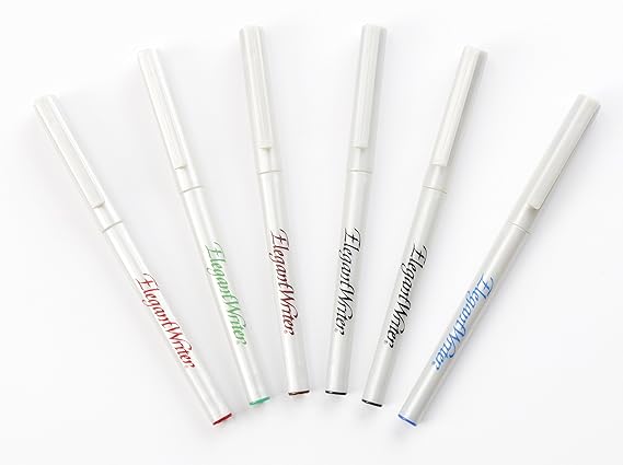 Speedball Elegant Writer Calligraphy Markers Medium Point 6 Pack