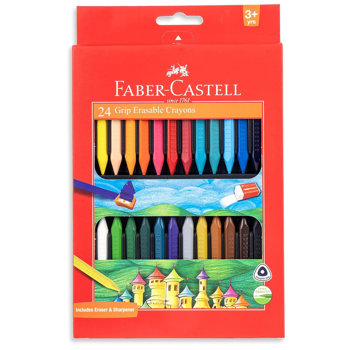 Faber Castell Grip Crayon Set Pack of 24