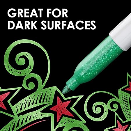 Sharpie Metallic Gold Permanent Markers Fine Point Pack of 2