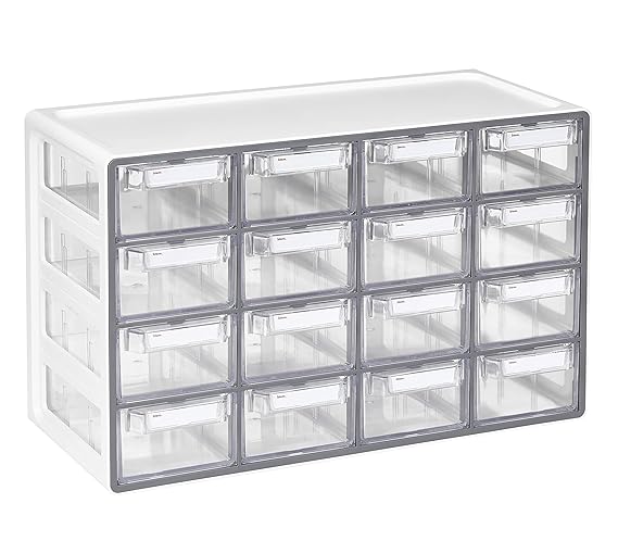 Litem Up System Multibox 16 Drawer Grey Storage Organizer
