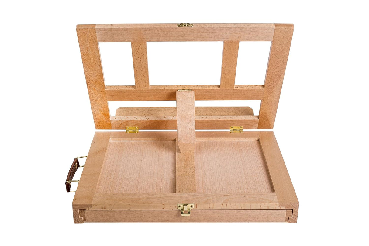 Brustro Small Desk Box Easel Portable Wooden Tabletop