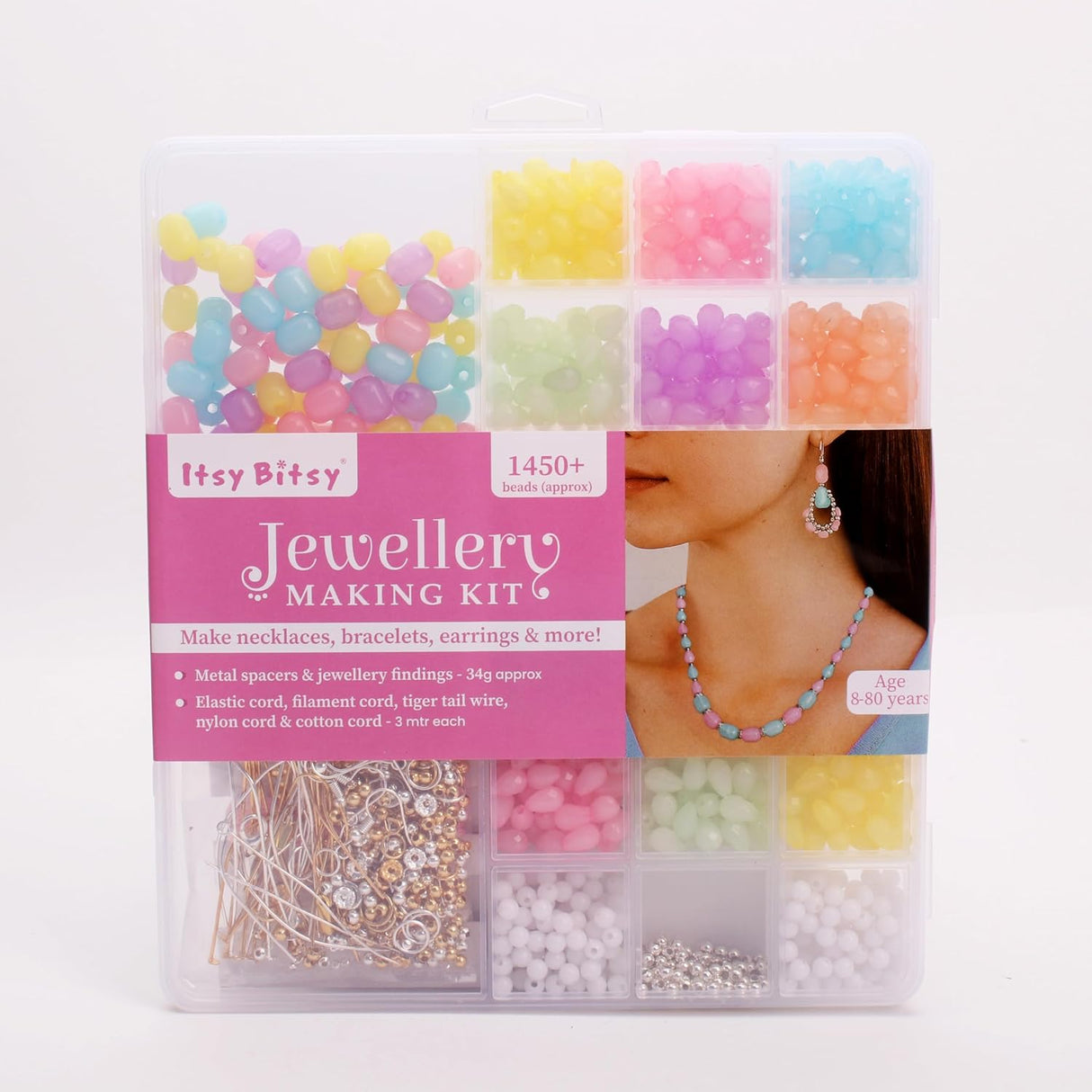 Itsy Bitsy My Beads Studio Jewellery Making Kit Pastel Drop