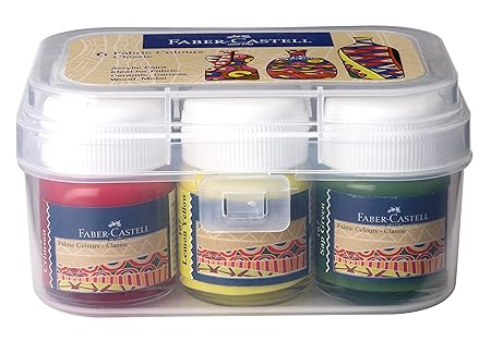 Faber Castell Fabric Colours Pack of 6