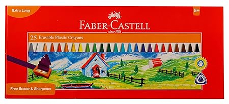 Faber Castell Erasable Plastic Crayons Pack of 15