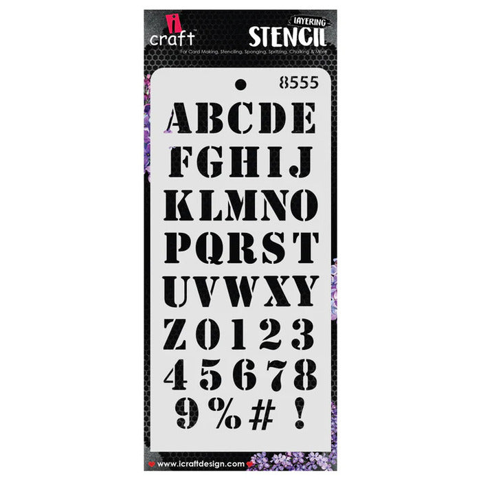 Icraft Multisurface Mini Stencil 4" X 8" 8555