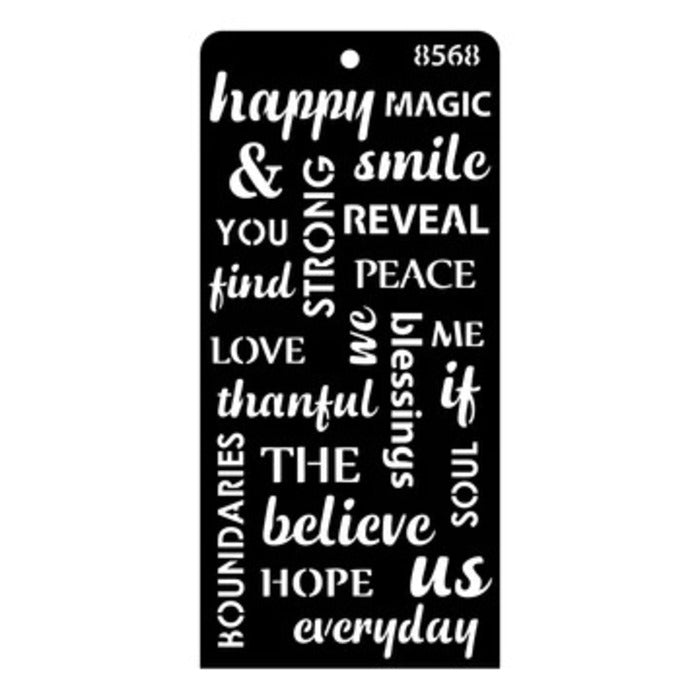 Icraft Multisurface Mini Stencil 4" X 8" 8568