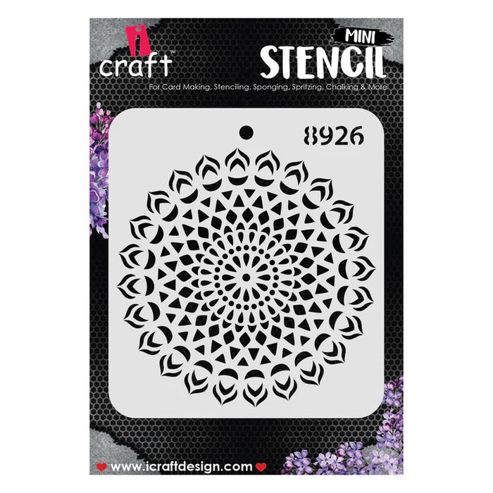 Icraft Multisurface Mini Stencil 4" X 4" 8926