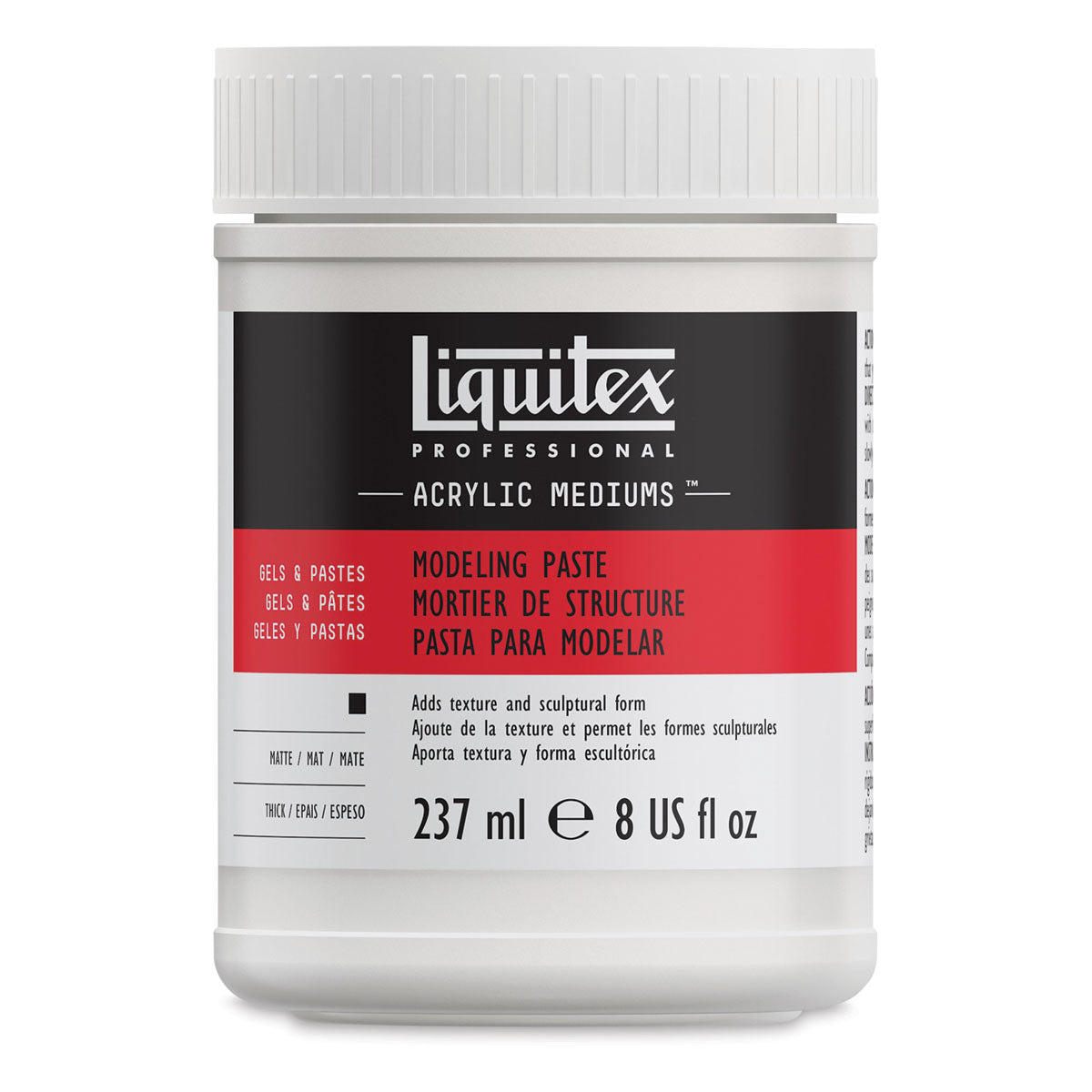 Liquitex Acrylic Medium Modeling Paste 237ml Texture Medium
