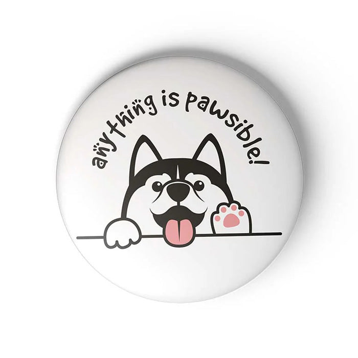 Mooch Magnetic Badge - Anything Is Pawsible Mooch