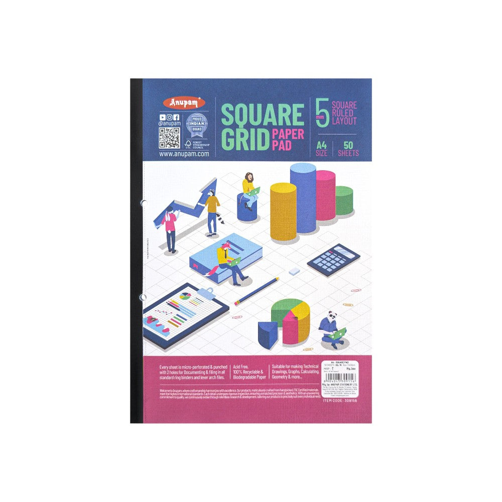 Anupam 5mm Squared Paper Anupam