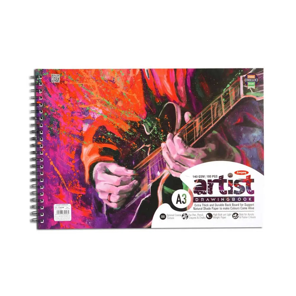 Anupam Artist Drawing Book Cartridge Paper (140gsm-160gsm) Anupam