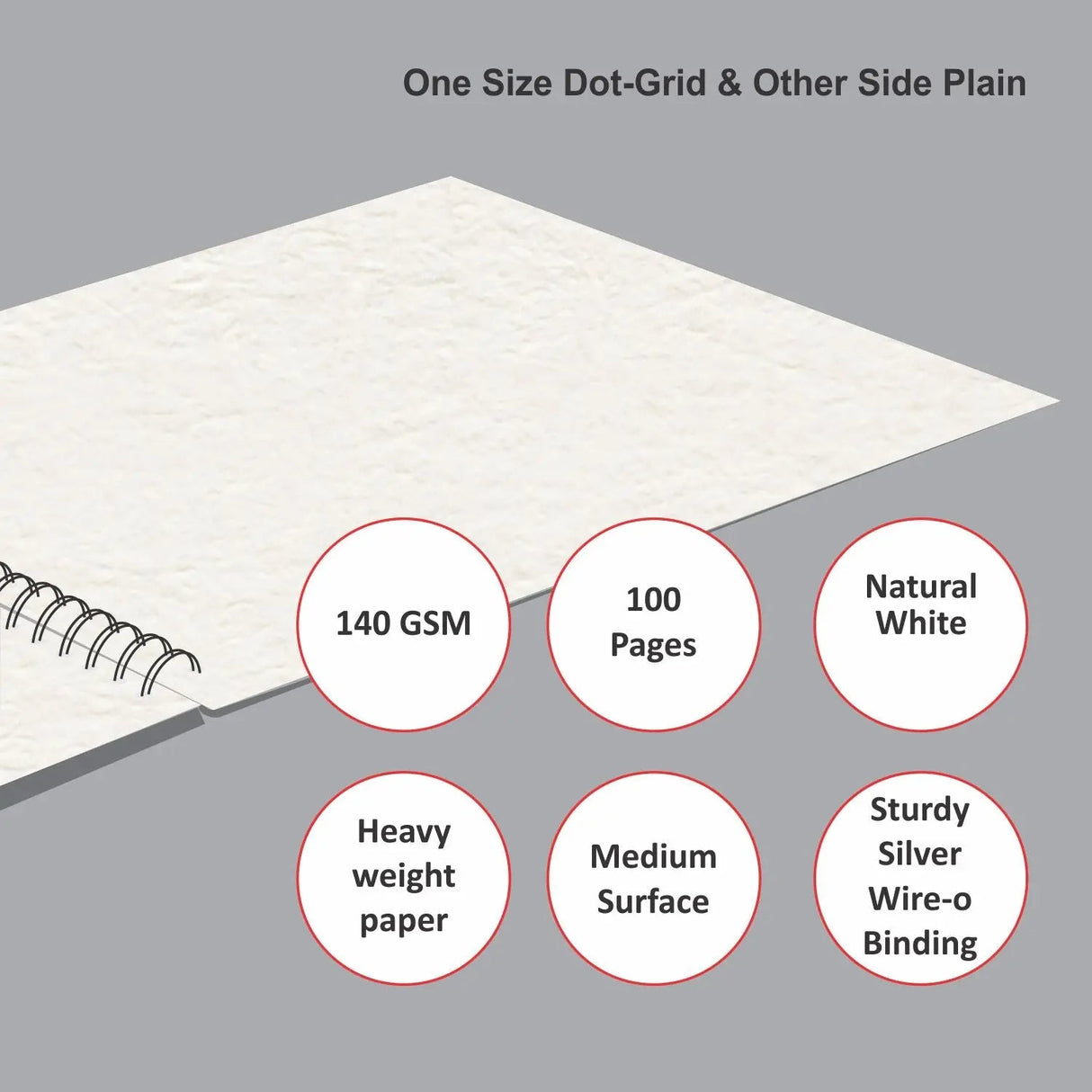 Anupam Sketche WireO Sketch Book - 140gsm Cartridge Paper Anupam