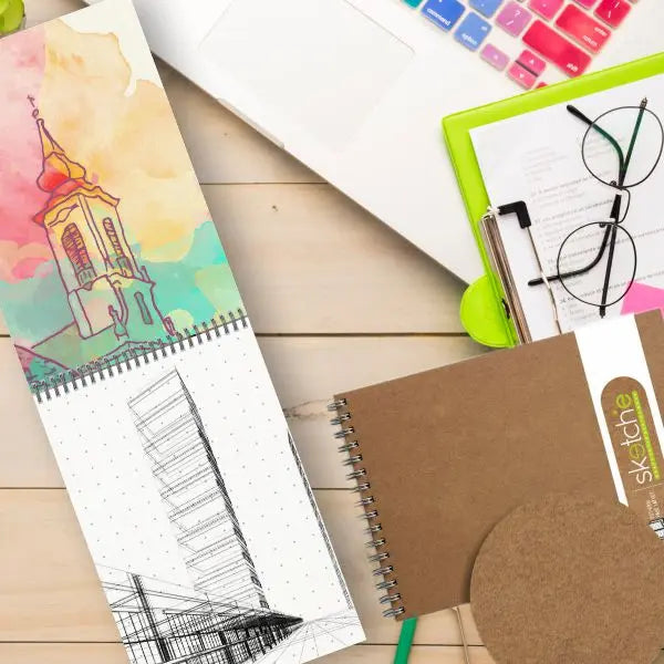 Anupam Sketche WireO Sketch Book - 140gsm Cartridge Paper Anupam