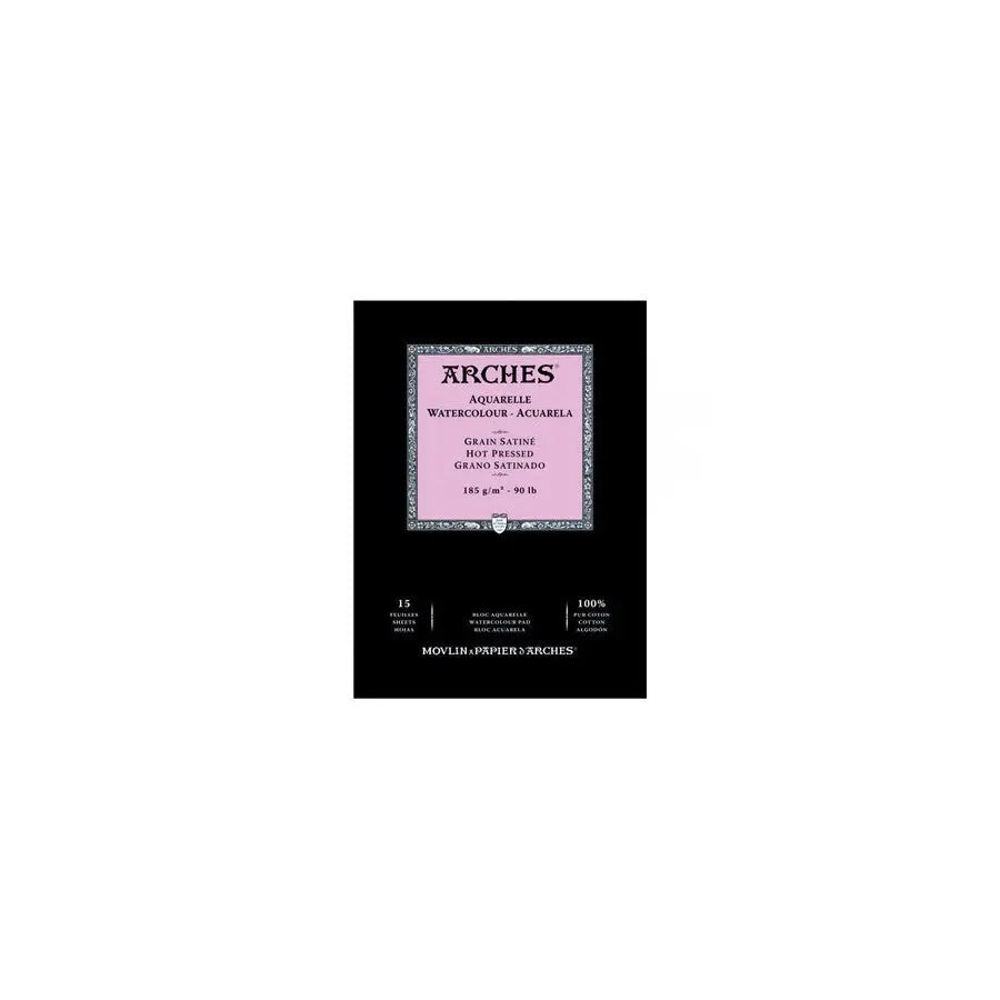 Arches Watercolour - Aquarelle 185 GSM 100% Cotton Paper Pad Arches