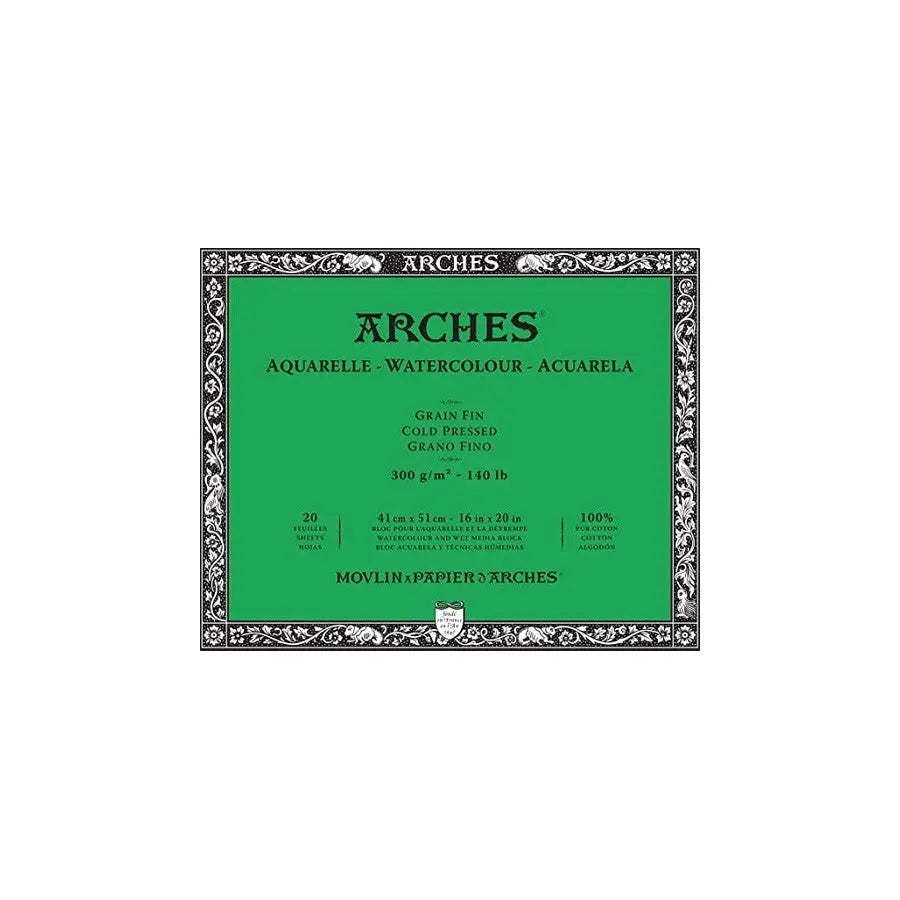 Arches Watercolour Paper Cold Pressed Block Arches