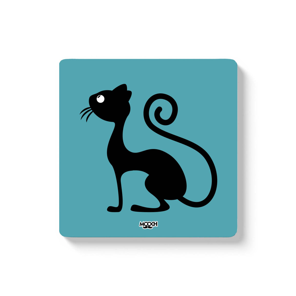 Mooch Magnetic Coaster - Black Cat