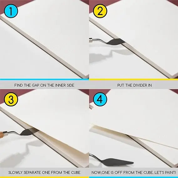 Baohong Artists Watercolour Paper - Natural White 300 GSM - 100% Cotton Paper Glued 4 Side Pad (Block) Of 20 Sheet (Artist Level) Baohong