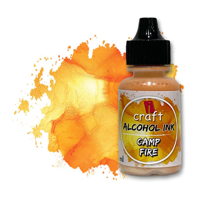 ICRAFT alcohol ink in camp fire color 15ml.