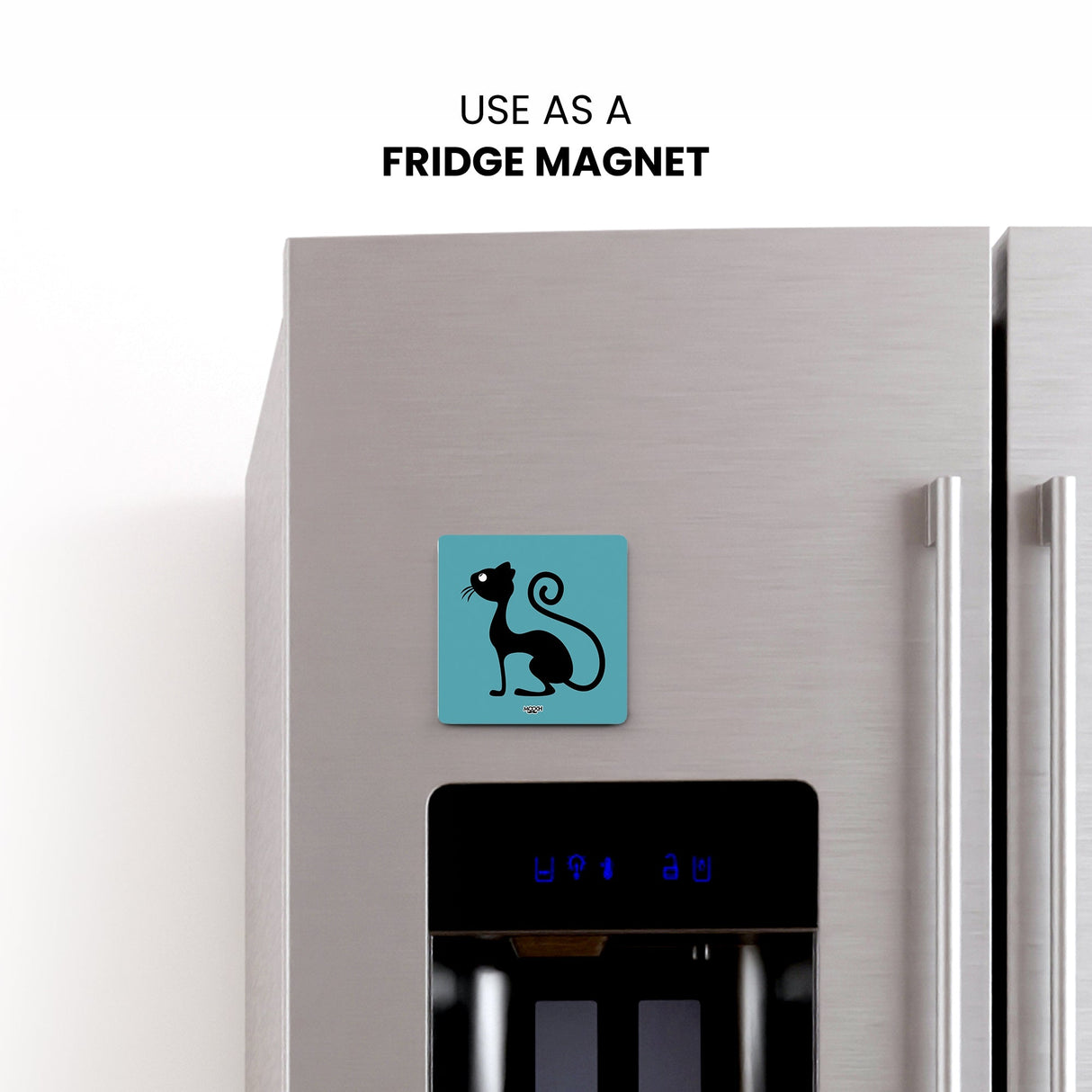 Mooch Magnetic Coaster - Black Cat