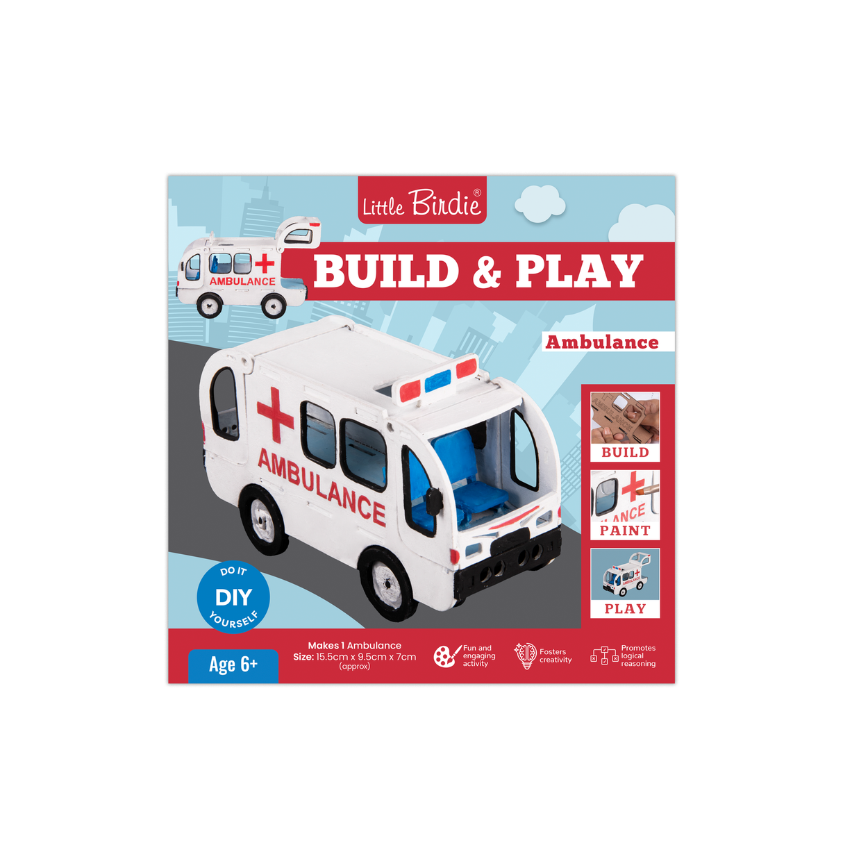Itsy Bitsy DIY Build and Paint Kit Ambulance