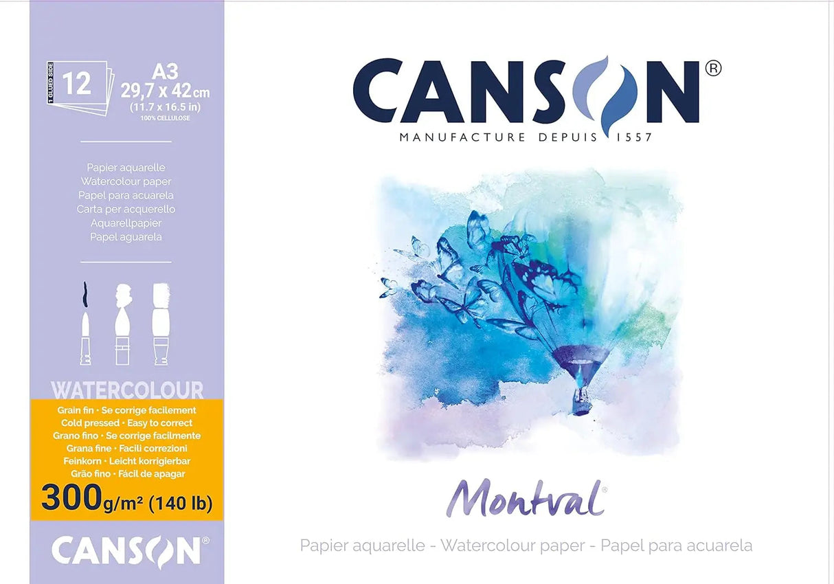 Canson Montval Watercolour Paper (185-300 GSM) Canson