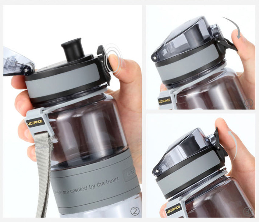 Uzspace Portable Tritan Sports Water Bottle BPA Free
