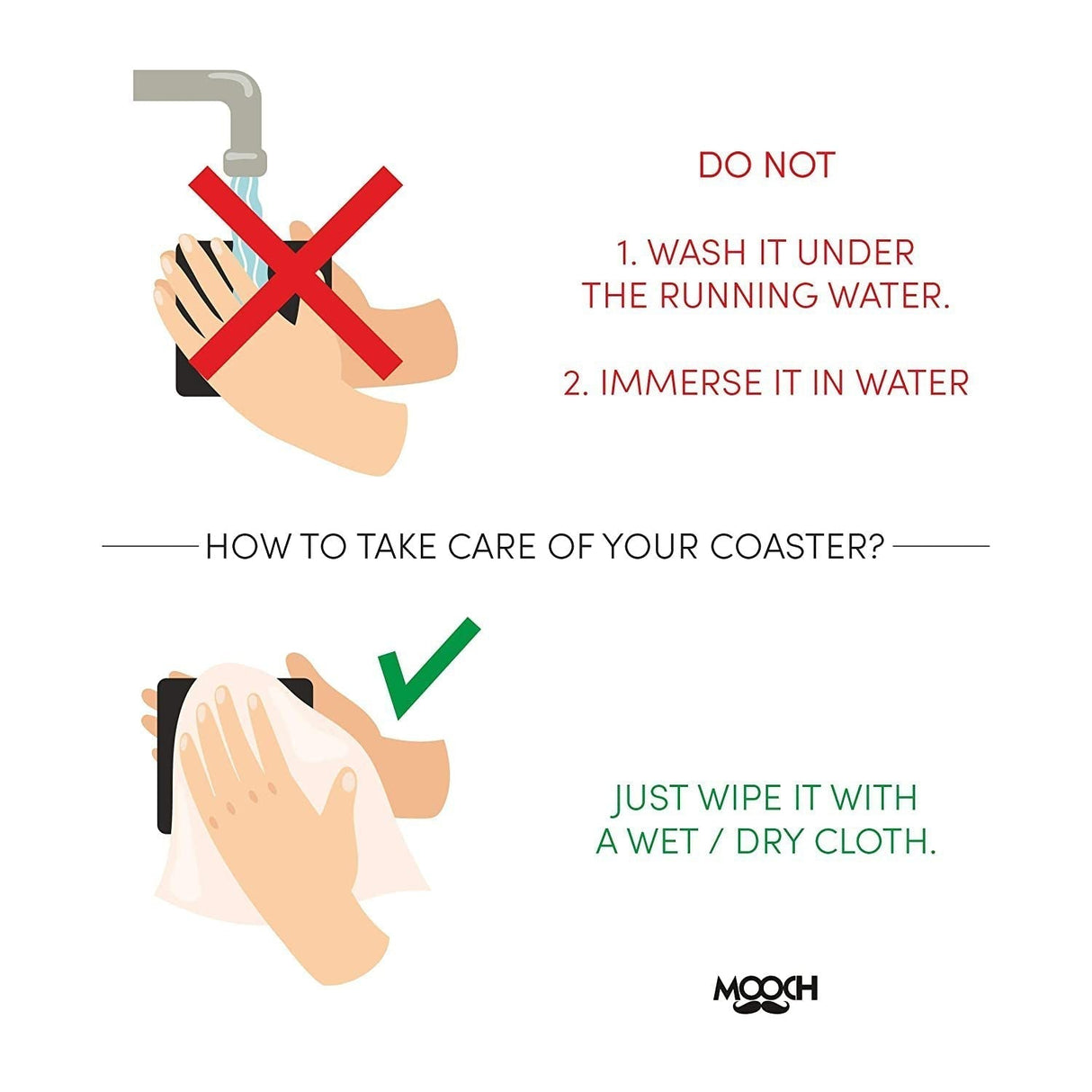 Mooch Magnetic Coaster - Ok But First Coffee