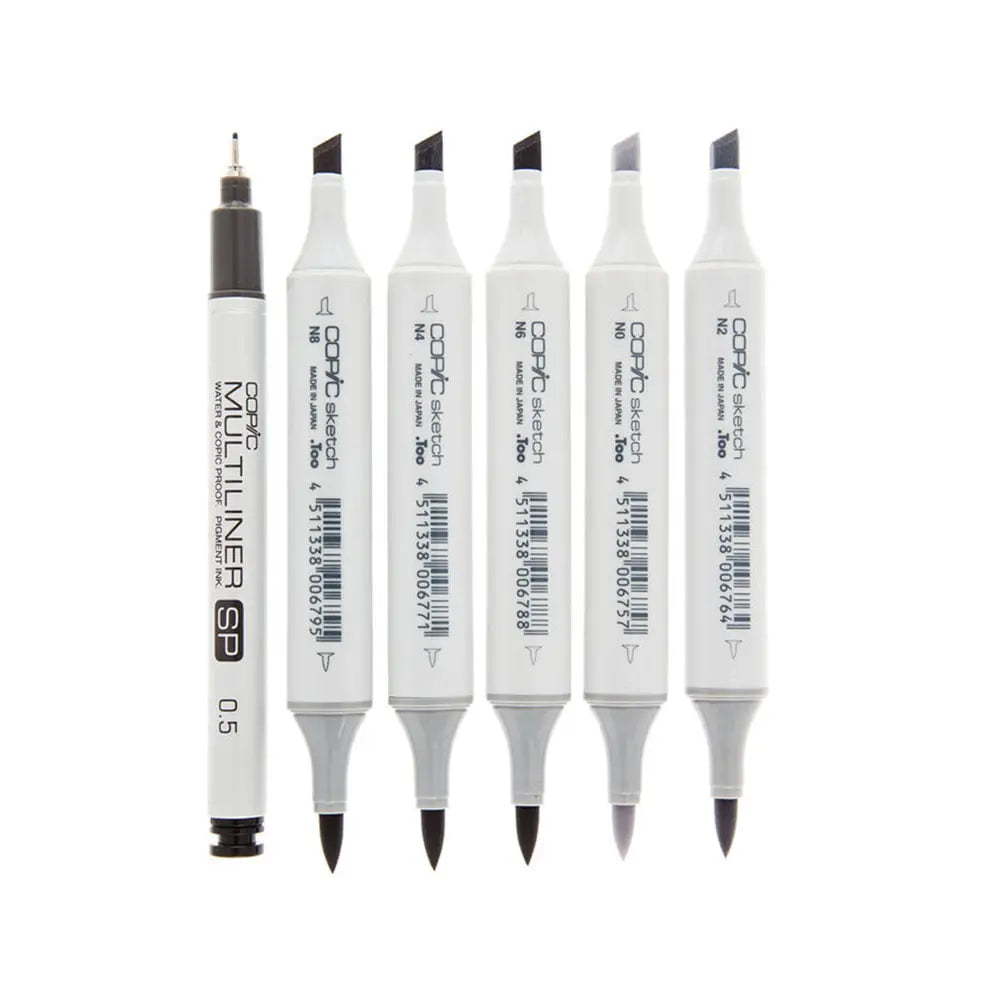 Copic Sketch 6 PCS Grey Tones Copic