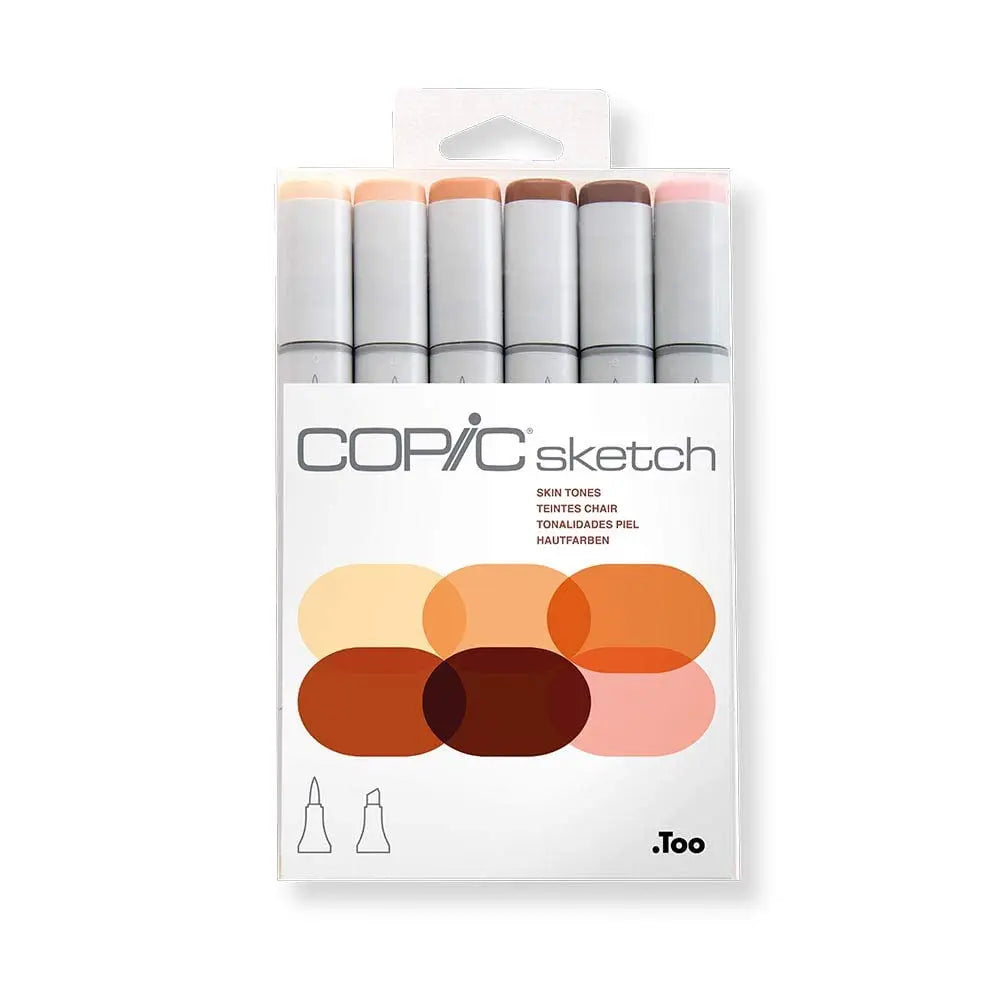 Copic Sketch 6 PCS Skin Tones Copic