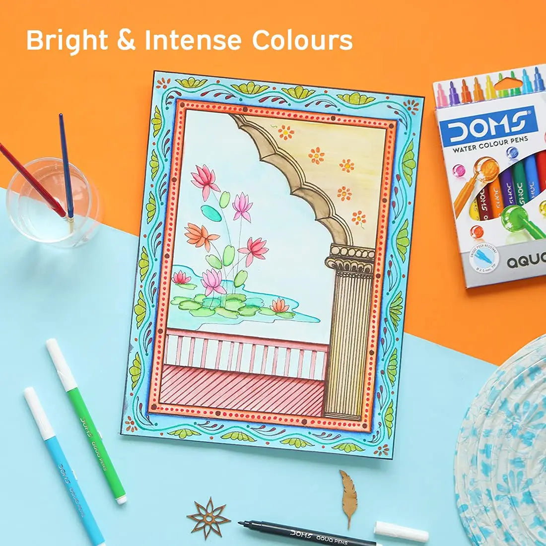 DOMS Aqua Water Colour Pen 24 Shades Doms