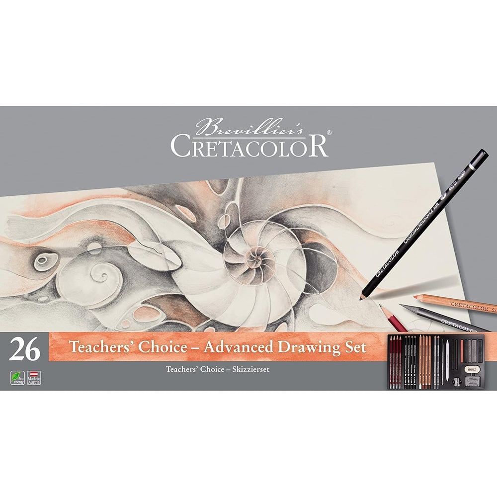 Cretacolor Teacher'S Choice Advanced Drawing Set Of 26