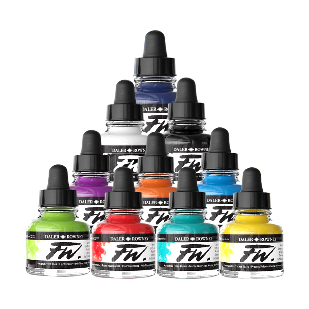 Daler Rowney FW Artist Acrylic Ink - 29.5ml Open Stock