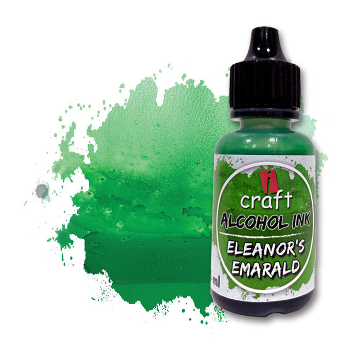 ICRAFT alcohol ink in eleanor's emerald color 15ml.