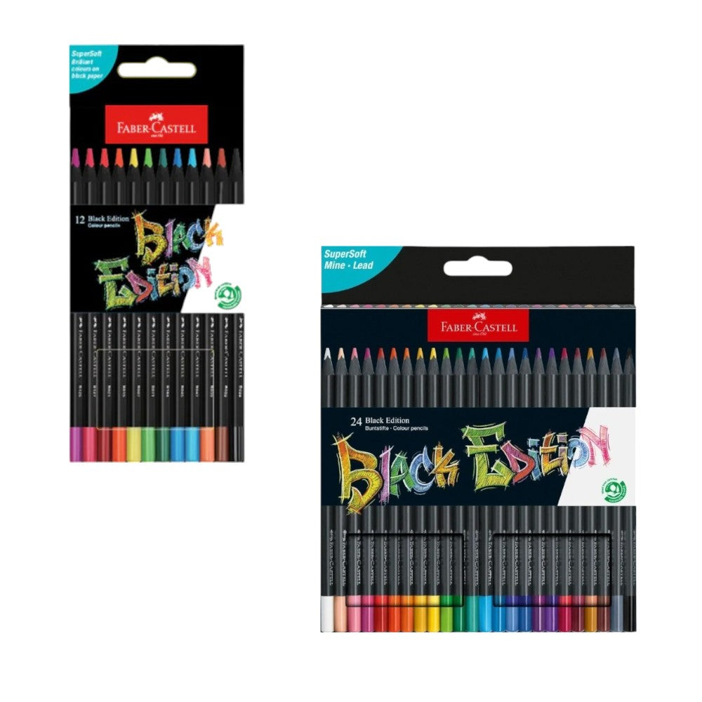 Faber Castell Black Edition Colour Pencils Set SuperSoft Lead