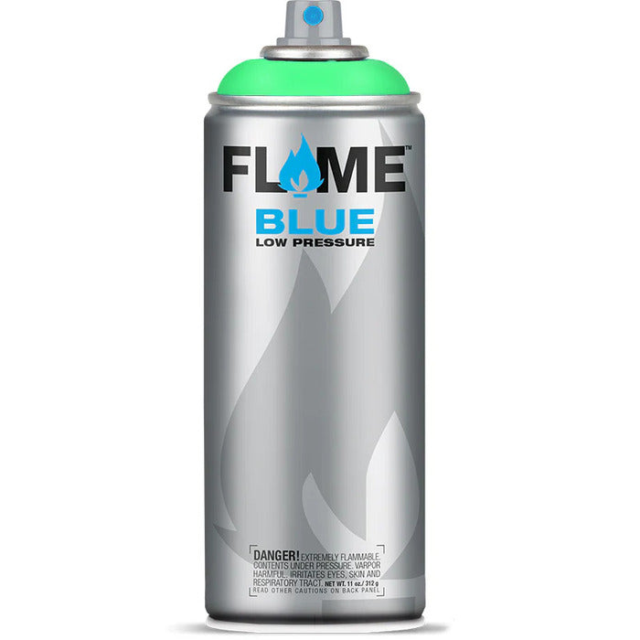 Flame Blue Spray Paint 400ml - Cool & Neutral Tones - Front View Of Lagoon Blue