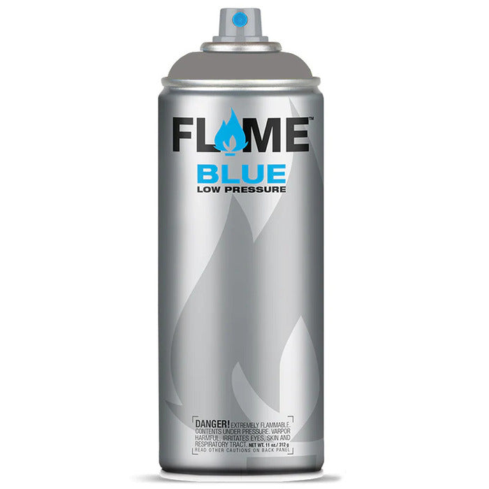 Flame Blue Spray Paint 400ml - Cool & Neutral Tones - Front View Of Anthracite Grey Middle