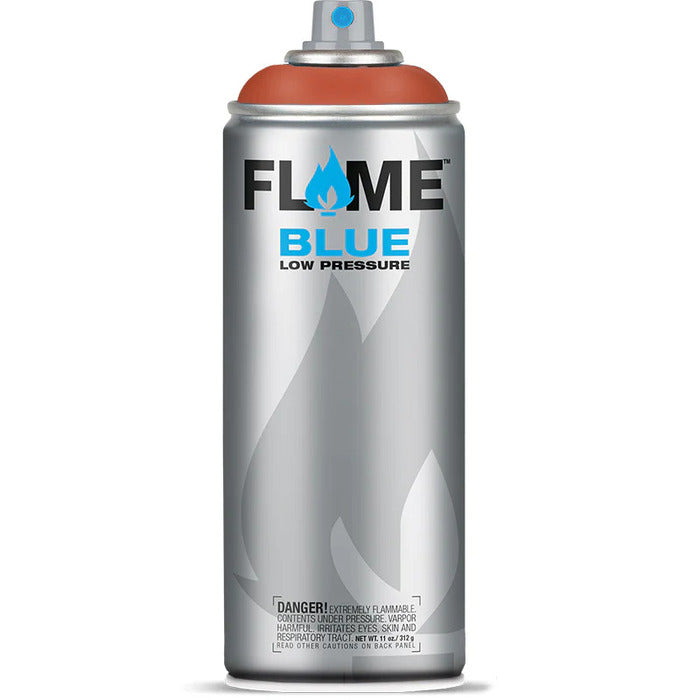 Flame Blue Spray Paint 400ml - Cool & Neutral Tones - Front View Of Copper