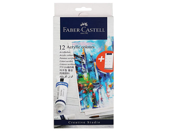 Faber Castell Acrylic Colour Set Pack of 12 x 20ml