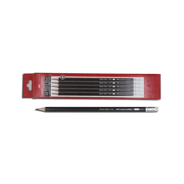 Faber-Castell Black Matt Eraser Tip Pencils Faber-Castell