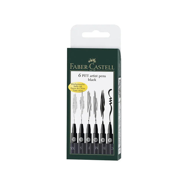 Faber-Castell PITT Artist Pens Black Faber-Castell
