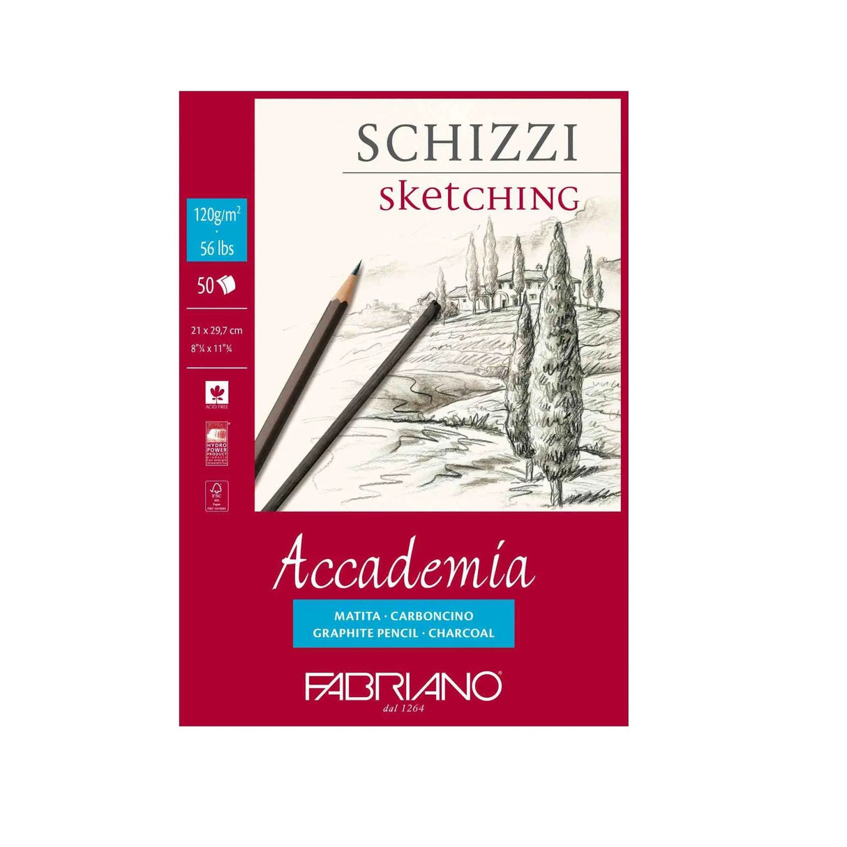 Fabriano Accademia Disegno Drawing And Schizzi Sketching Pads Canvazo