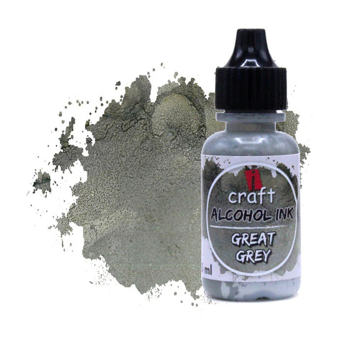 ICRAFT alcohol ink in great grey color 15ml.