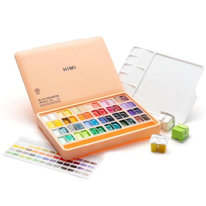 Himi Gouache Paints Jelly Sets (12 GMS) Himi