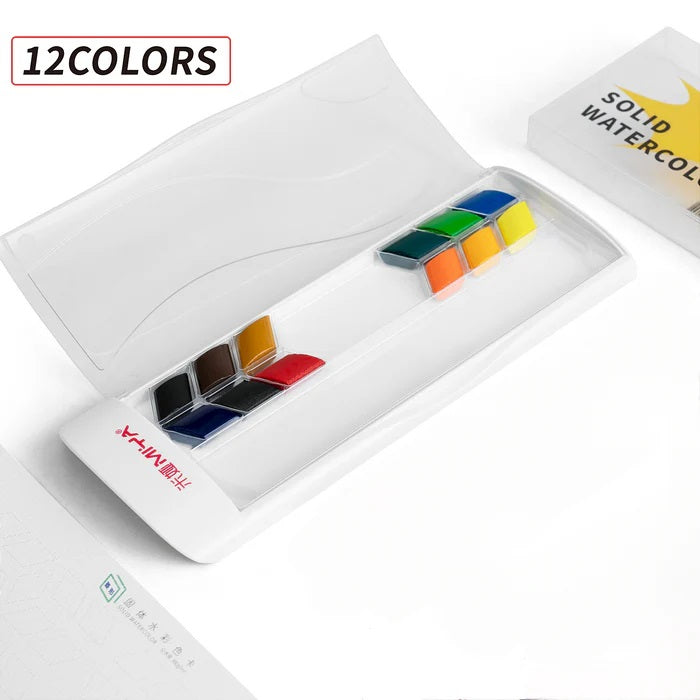 Himi Miya Rhombus Solid Watercolour paint sets Himi
