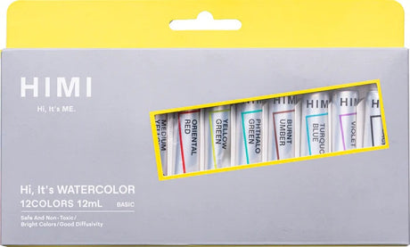 Himi Watercolour Paints sets (Tube - 12 ml) Himi