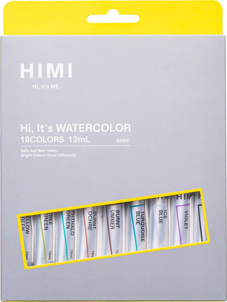 Himi Watercolour Paints sets (Tube - 12 ml) Himi