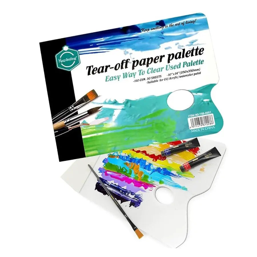 Keep Smiling Tear-Off Paper Palette Sheet (250mm* 350mm) 30 Sheet Keep Smiling