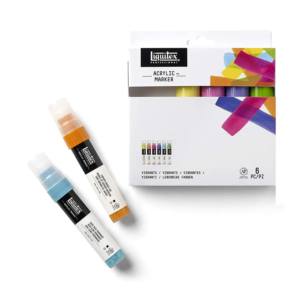 Liquitex Acrylic Marker Pastel Colours Professional Set of 6 Shades