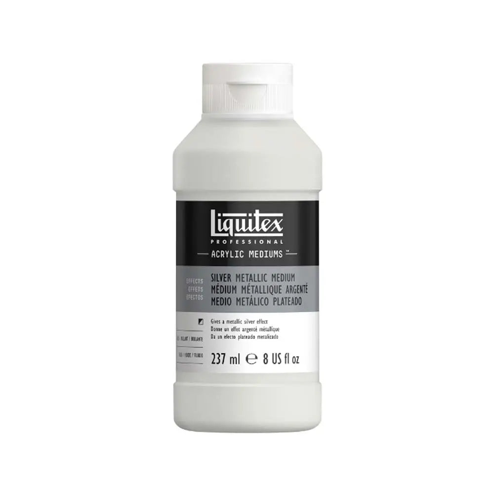 Liquitex Silver Metallic Medium - Professional Acrylic Mediums - 237 ML Liquitex