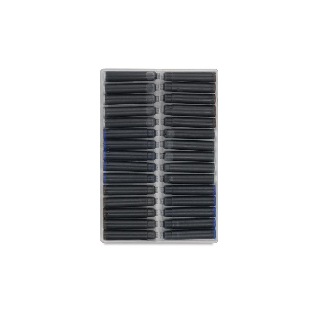 Manuscript Fountain Pen Ink Cartridges Pack of 30 Black